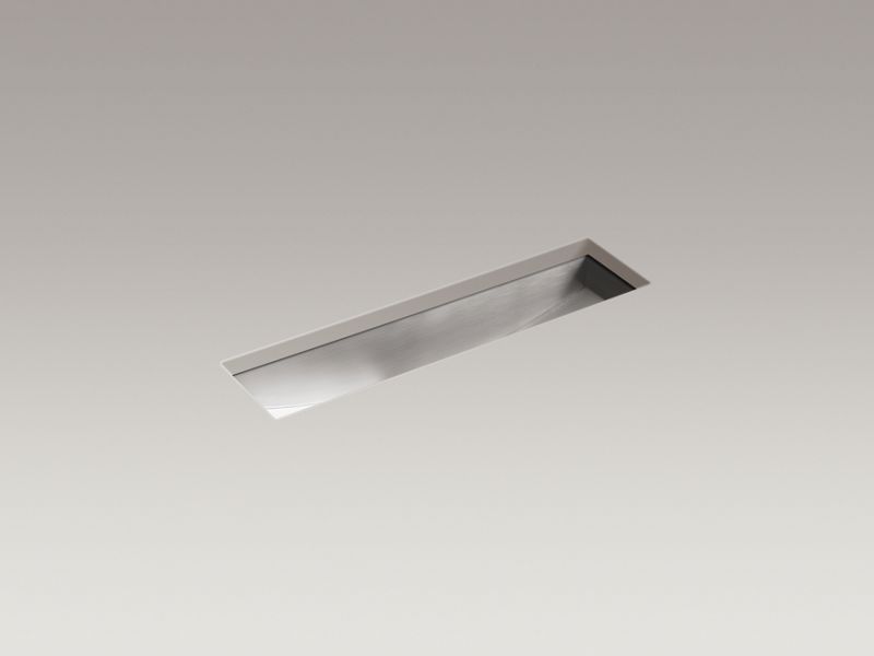 KOHLER Undertone 33" x 8-1/4" x 6-5/16" undermount single-bowl kitchen sink