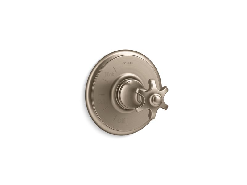 KOHLER K-TS72767-3M Artifacts Rite-Temp valve trim with prong handle