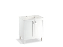 Load image into Gallery viewer, KOHLER K-99528-LG-1WA Poplin 30&amp;quot; bathroom vanity cabinet with legs and 2 doors
