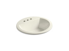 Load image into Gallery viewer, KOHLER K-2714-4 Bryant Round Drop-in bathroom sink with 4&amp;quot; centerset faucet holes
