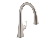 Load image into Gallery viewer, KOHLER K-22068 Graze Touchless pull-down kitchen sink faucet with three-function sprayhead
