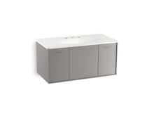 Load image into Gallery viewer, KOHLER K-99561-1WT Jute 42&amp;quot; wall-hung bathroom vanity cabinet with 1 door and 2 drawers
