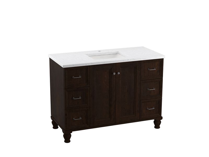 KOHLER K-99522-LG Damask 48" bathroom vanity cabinet