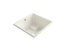 Load image into Gallery viewer, KOHLER 1969-GH-96 Underscore Cube 48&amp;quot; X 48&amp;quot; Heated Bubblemassage Air Bath With Center Drain in Biscuit
