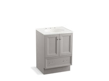 Load image into Gallery viewer, KOHLER K-99514-TK-1WT Damask 24&amp;quot; bathroom vanity cabinet with toe kick, 2 doors and 1 drawer
