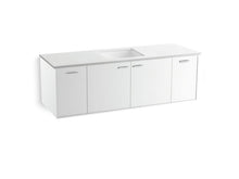 Load image into Gallery viewer, KOHLER K-99546-1WA Jute 60&amp;quot; wall-hung bathroom vanity cabinet with 2 doors and 2 drawers
