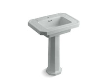 Load image into Gallery viewer, KOHLER 2322-1-95 Kathryn Pedestal Bathroom Sink With Single Faucet Hole in Ice Grey
