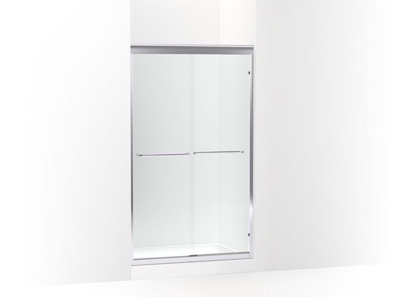 KOHLER K-702213-6L Fluence 40" - 43" W x 70-1/32" H sliding shower door with 1/4" thick Crystal Clear glass