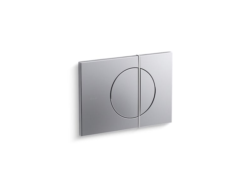 KOHLER 75891-PC1 Note Flush Actuator Plate For 2"X 4" In-Wall Tank And Carrier System in Polished Chrome with Brushed Chrome Accent