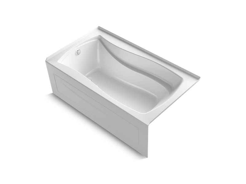 KOHLER K-1224-GHLAW Mariposa 66" x 36" integral apron Heated BubbleMassage air bath with Bask heated surface and left-hand drain