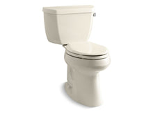 Load image into Gallery viewer, KOHLER 3713-RA-47 Highline Classic Comfort Height Two-Piece Elongated 1.28 Gpf Chair Height Toilet With Right-Hand Trip Lever And 10&amp;quot; Rough-In in Almond
