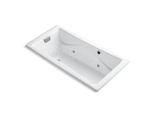 Load image into Gallery viewer, KOHLER K-865-GCBN-0 Tea-for-Two 72&amp;quot; x 36&amp;quot; drop-in BubbleMassage air bath with Vibrant Brushed Nickel airjet finish and chromatherapy
