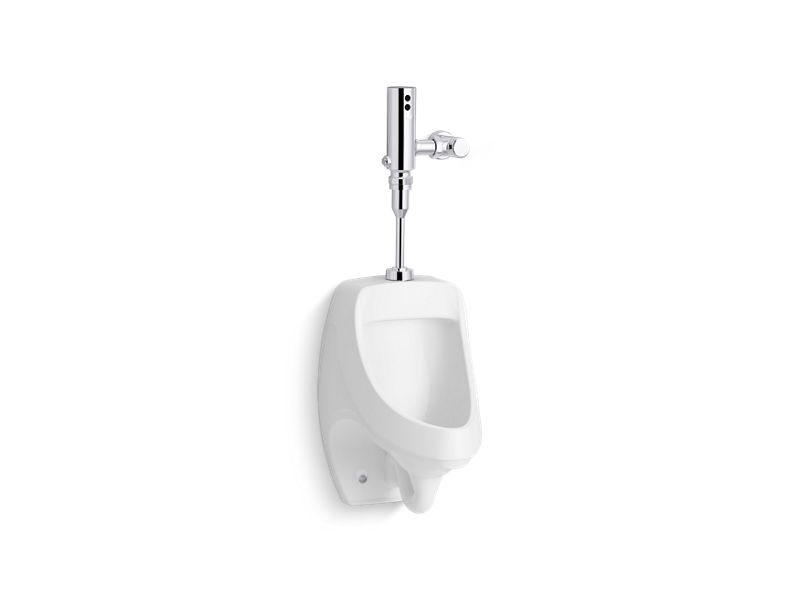 KOHLER K-PR5452-T1H Dexter High-efficiency urinal with Mach Tripoint touchless 0.125 gpf HES-powered flushometer
