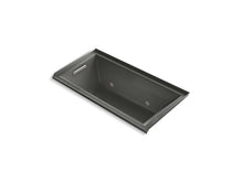 Load image into Gallery viewer, KOHLER K-1167-GVCLW-58 Underscore Rectangle 60&amp;quot; x 30&amp;quot; alcove VibrAcoustic + BubbleMassage(TM) Air Bath with Bask(TM) heated surface, chromatherapy and left hand drain
