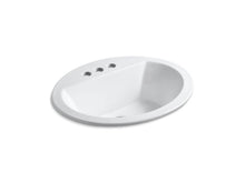 Load image into Gallery viewer, KOHLER K-2699-4 Bryant Oval Drop-in bathroom sink with 4&amp;quot; centerset faucet holes
