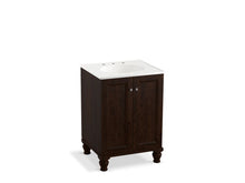Load image into Gallery viewer, KOHLER K-99513-LG-1WB Damask 24&amp;quot; bathroom vanity cabinet with furniture legs and 2 doors

