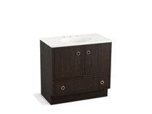 Load image into Gallery viewer, KOHLER K-99506-TK-1WC Jacquard 36&amp;quot; bathroom vanity cabinet with toe kick, 2 doors and 1 drawer
