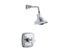KOHLER Margaux Rite-Temp Shower Valve Trim With Cross Handle And 2.5 Gpm Showerhead in Polished Chrome