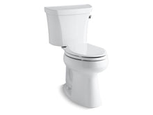 Load image into Gallery viewer, KOHLER 3889-TR-0 Highline Comfort Height Two-Piece Elongated 1.28 Gpf Chair Height Toilet With Right-Hand Trip Lever, Tank Cover Locks And 10&amp;quot; Rough-In in White
