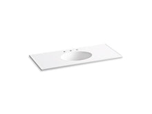 Load image into Gallery viewer, KOHLER K-2891-8 Ceramic/Impressions 49&amp;quot; Vitreous china vanity top with integrated oval sink
