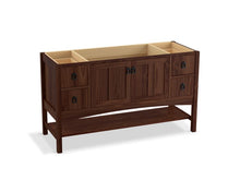 Load image into Gallery viewer, KOHLER K-99558-1WE Marabou 60&amp;quot; bathroom vanity cabinet with 2 doors and 4 drawers
