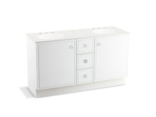 Load image into Gallery viewer, KOHLER K-99511-TK-1WA Jacquard 60&amp;quot; bathroom vanity cabinet with toe kick, 2 doors and 3 drawers

