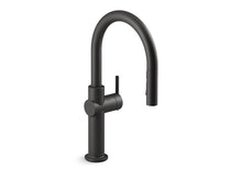 Load image into Gallery viewer, KOHLER K-22974-WB Crue Touchless pull-down kitchen sink faucet with KOHLER Konnect and three-function sprayhead
