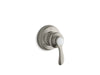 KOHLER Fairfax Valve Trim For Transfer Valve With Lever Handle, Requires Valve in Vibrant Brushed Nickel