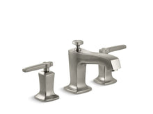 Load image into Gallery viewer, KOHLER K-16232-4 Margaux Widespread bathroom sink faucet with lever handles
