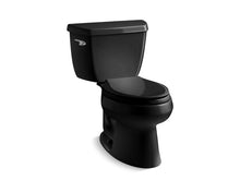 Load image into Gallery viewer, KOHLER 3575-7 Wellworth Classic Two-Piece Elongated 1.28 Gpf Toilet in Black
