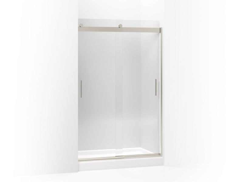 KOHLER K-706008-L Levity Sliding shower door, 74" H x 43-5/8 - 47-5/8" W, with 1/4" thick Crystal Clear glass