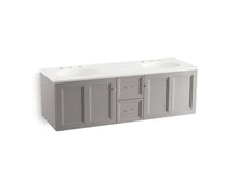 Load image into Gallery viewer, KOHLER K-99524-1WT Damask 60&amp;quot; wall-hung bathroom vanity cabinet with 2 doors and 2 drawers
