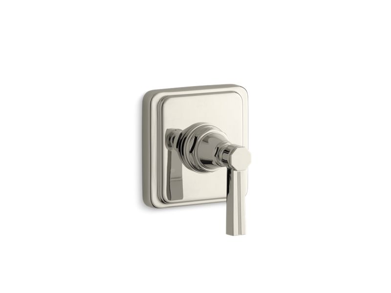 KOHLER T13175-4B-SN Pinstripe Valve Trim With Lever Handle For Transfer Valve, Requires Valve in Vibrant Polished Nickel