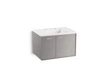 Load image into Gallery viewer, KOHLER K-99541-L-1WT Jute 30&amp;quot; wall-hung bathroom vanity cabinet with 1 door and 1 drawer on left
