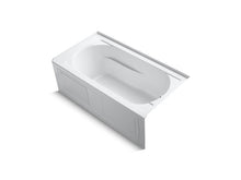 Load image into Gallery viewer, KOHLER 1357-GHRAW-0 Devonshire 60&amp;quot; X 32&amp;quot; Heated Bubblemassage Air Bath With Bask, Alcove, Right Drain in White
