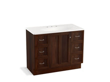 Load image into Gallery viewer, KOHLER K-99563-TK-1WB Damask 42&amp;quot; bathroom vanity cabinet with toe kick, 1 door and 6 drawers
