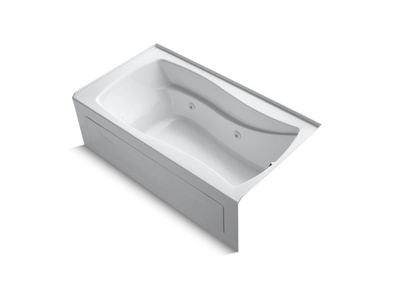 KOHLER K-1224-RA Mariposa 66" x 36" alcove whirlpool with integral apron, integral flange and right-hand drain
