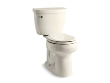 Load image into Gallery viewer, KOHLER 3851-U-47 Cimarron Comfort Height Two-Piece Round-Front 1.28 Gpf Chair Height Toilet With Insulated Tank And 10&amp;quot; Rough-In in Almond
