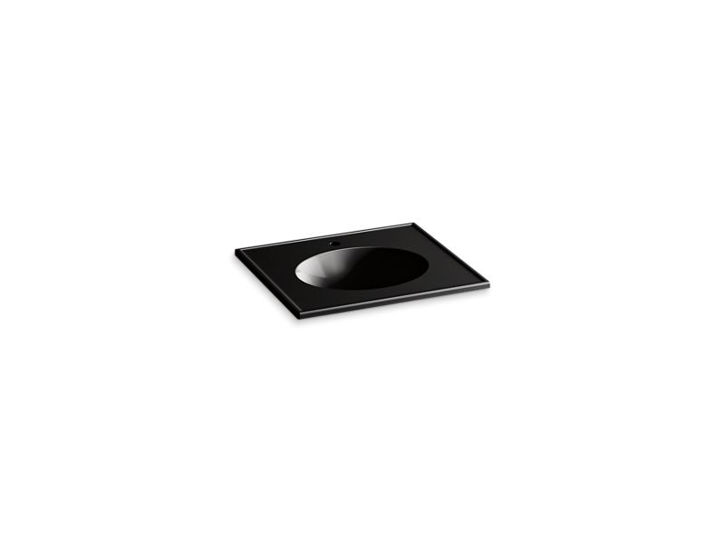 KOHLER Ceramic/Impressions 25" oval vanity-top bathroom sink with single faucet hole
