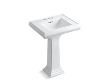 Load image into Gallery viewer, KOHLER 2238-4 Memoirs Classic 24&amp;quot; pedestal bathroom sink with 4&amp;quot; centerset faucet holes
