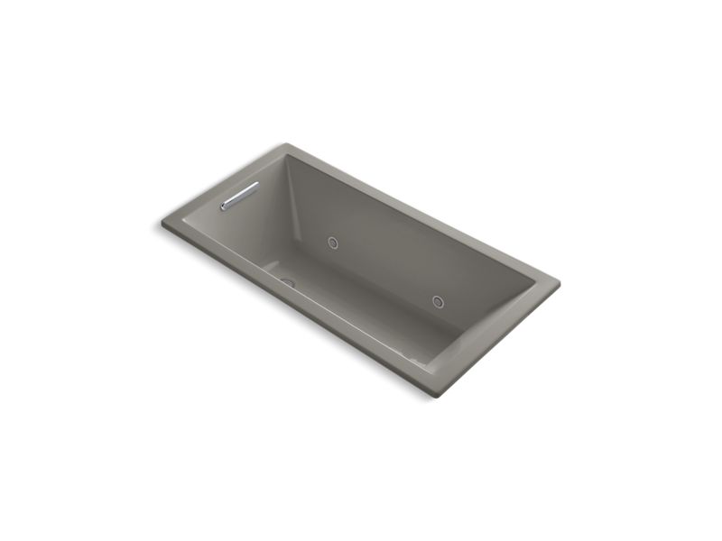 KOHLER K-1167-VBC-K4 Underscore Rectangle 60" x 30" drop-in VibrAcoustic bath with chromatherapy