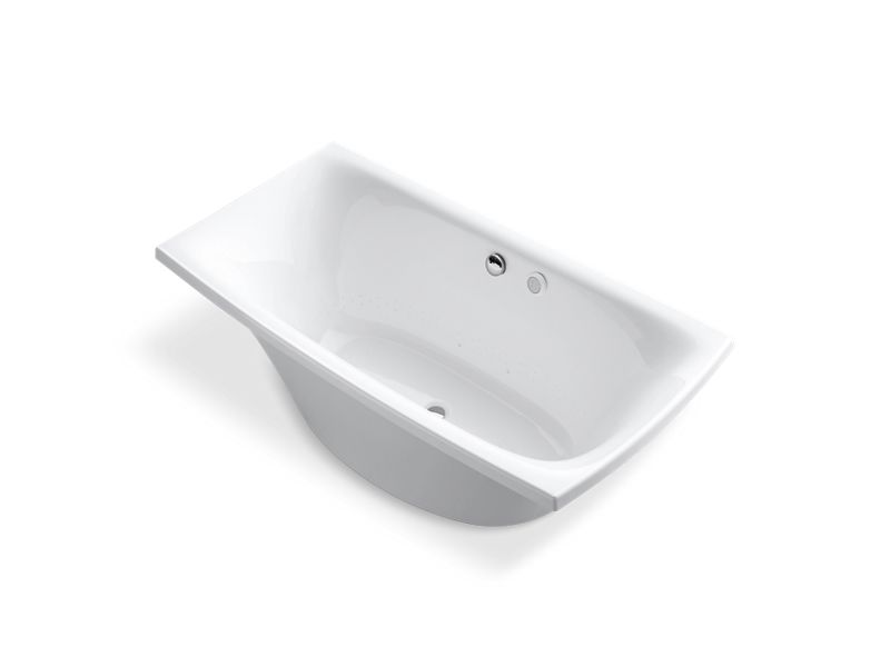KOHLER 14037-G-0 Escale 72" X 36" Freestanding Bubblemassage(Tm) Air Bath in White