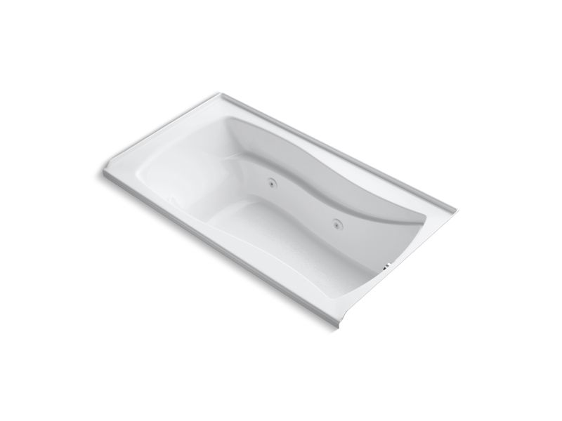 KOHLER K-1224-RH Mariposa 66" x 35-7/8" alcove whirlpool with integral flange, right-hand drain and heater