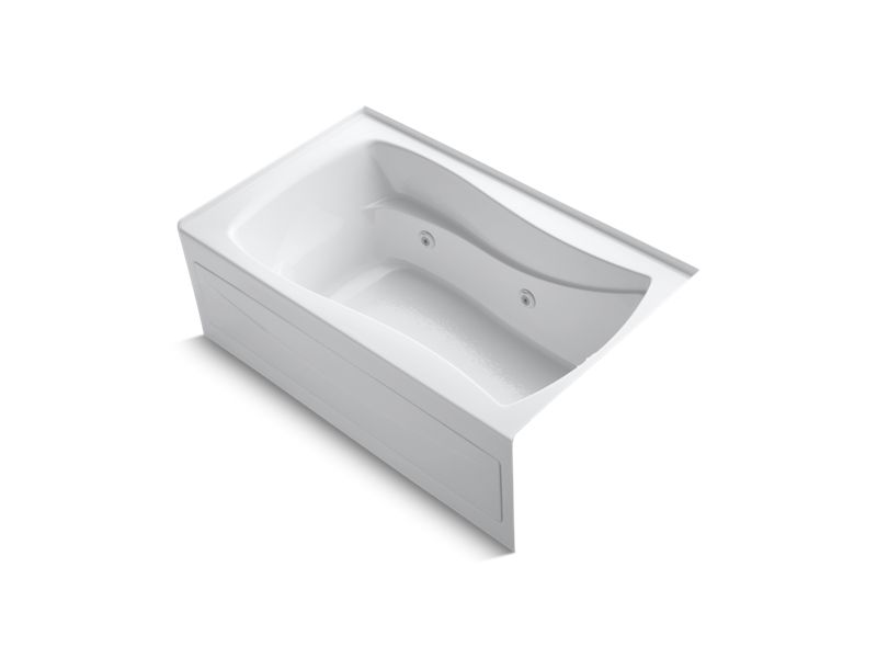 KOHLER K-1239-RA Mariposa 60" x 36" alcove whirlpool with integral apron, integral flange, right-hand drain and adjustable jets