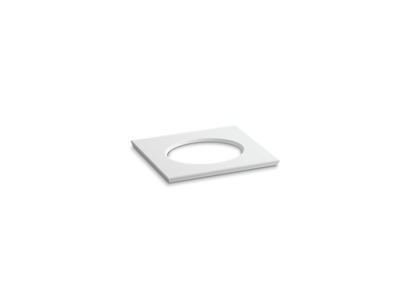 KOHLER K-5421 Solid/Expressions 25" vanity top with single Verticyl oval cutout