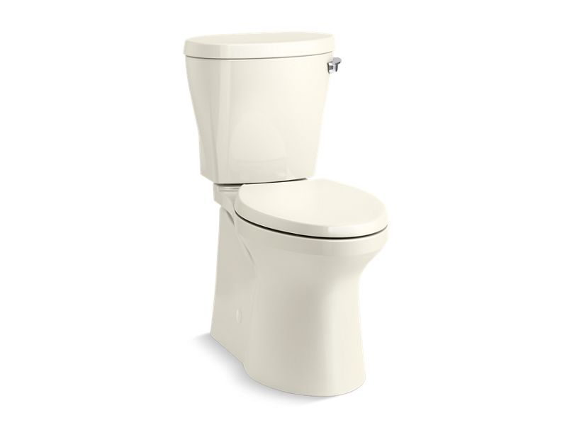 KOHLER 20197-RA-96 Betello Comfort Height Two-Piece Elongated 1.28 Gpf Chair Height Toilet With Right-Hand Trip Lever in Biscuit