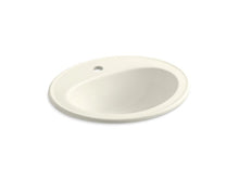 Load image into Gallery viewer, KOHLER K-2196-1 Pennington Drop-in bathroom sink with single faucet hole
