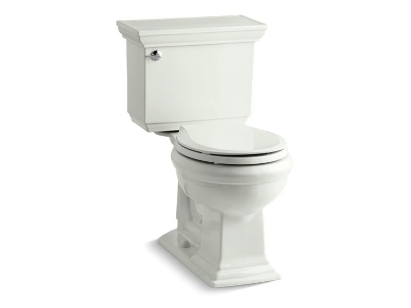 KOHLER 3933-NY Memoirs Stately Comfort Height Two-Piece Round-Front 1.28 Gpf Chair Height Toilet in Dune