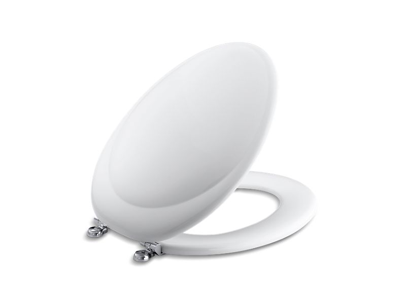 KOHLER K-4615-CP Revival(R) elongated toilet seat with Polished Chrome hinges