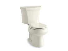 Load image into Gallery viewer, KOHLER 3987-RA-96 Wellworth Two-Piece Round-Front Dual-Flush Toilet With Right-Hand Trip Lever in Biscuit
